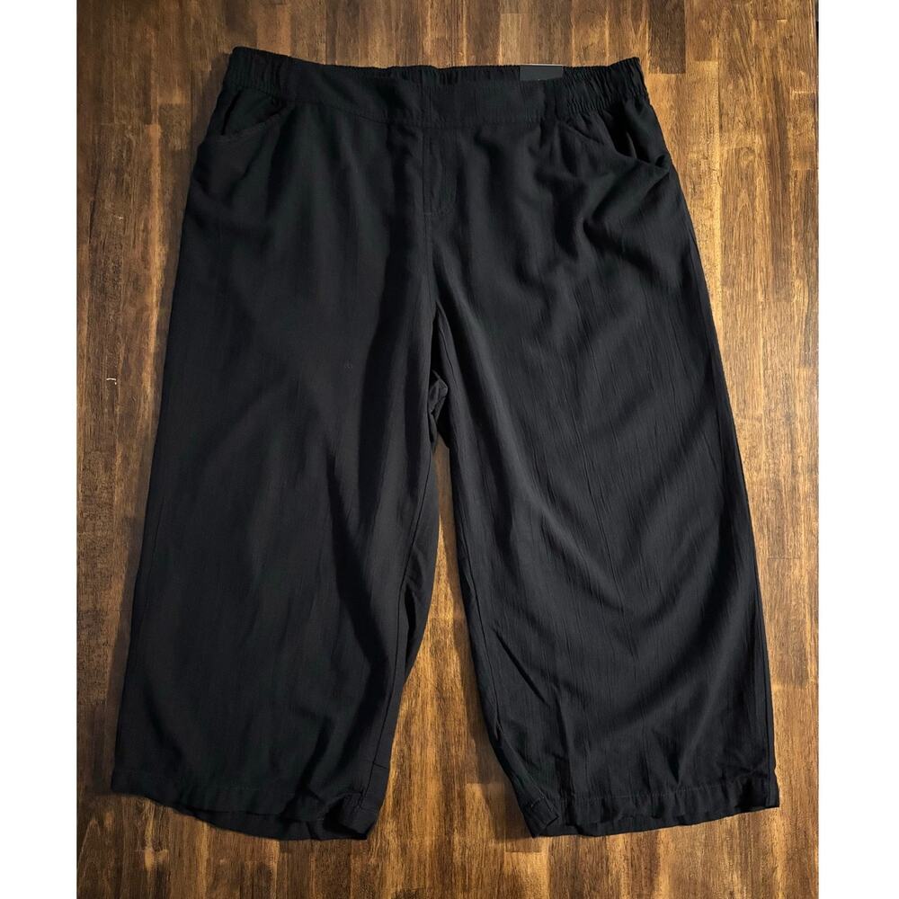 Lane Bryant Women’s 18 Pants 38 x 24 Wide Leg Crop Pull On High Rise